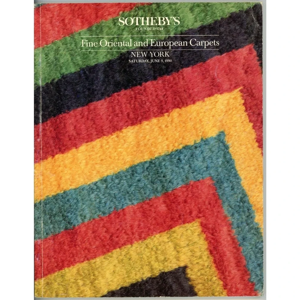 Sotheby's Auction Catalog June 9 1990 Fine Oriental and European Carpets NY Sale